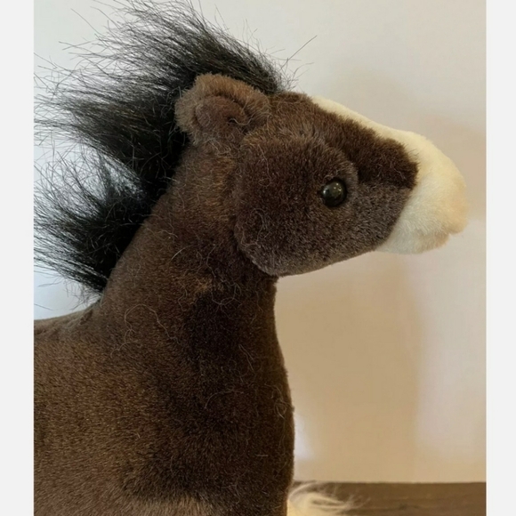 Gund “Dale” Clydesdale Firm Plush Horse Stuffed Animal Realistic Toy Brown White - Picture 7 of 11